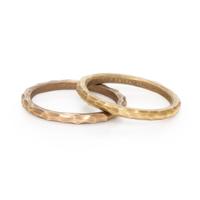 Tiffany & Co., Paloma Picasso, Pair of Hammered Gold Rings