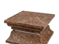 A Pair of Continental Bi-Color Marble Pedestals