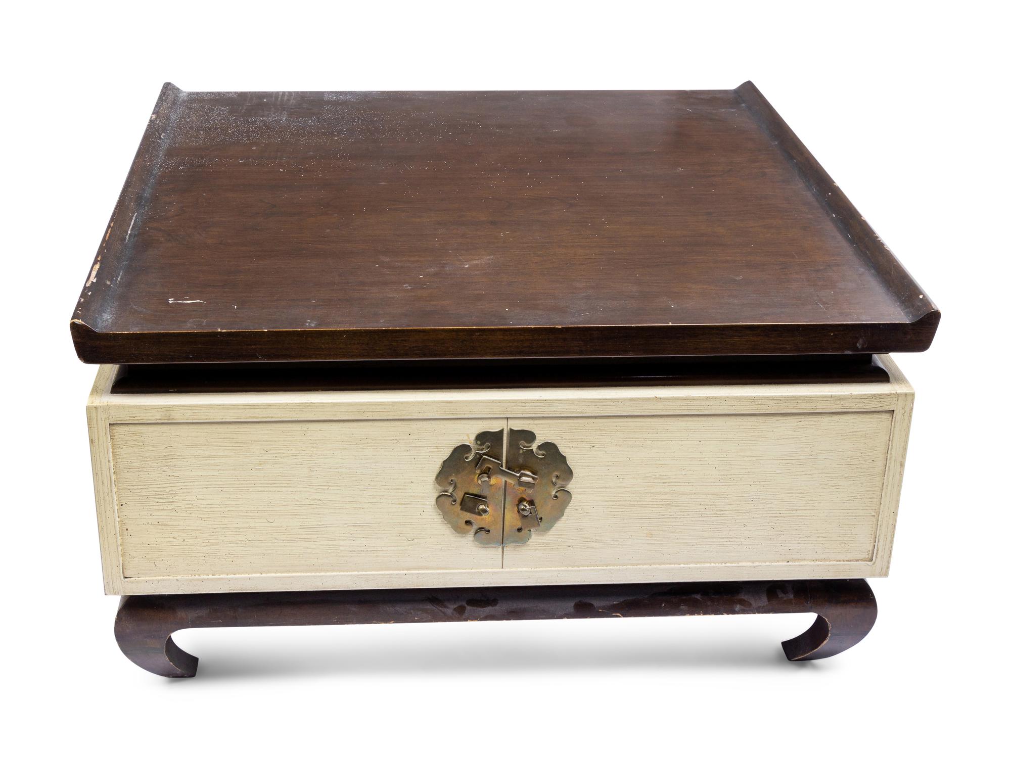 Three Widdicomb Style Lacquered and Polychromed Wood Tables