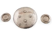 Navajo Stamped Silver Dishes