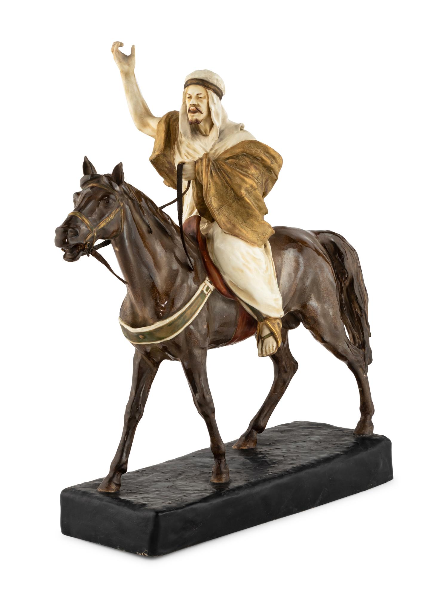 An Austrian Amphora Pottery Figural Group