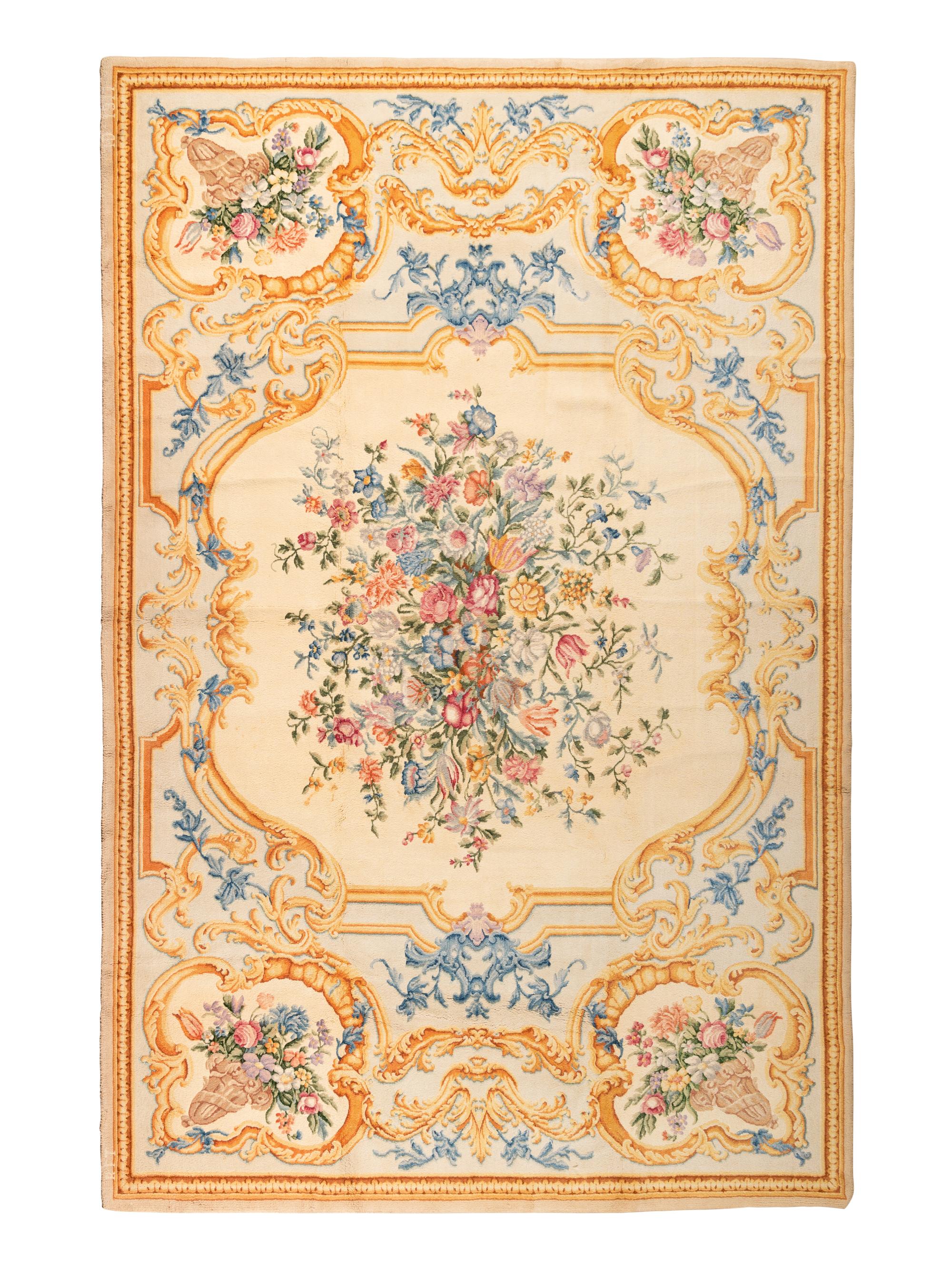 A Savonnerie Style Wool Rug