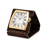CARTIER, GOLD-PLATED 'LA DONA' TRAVEL CLOCK