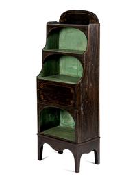A Late Regency Rosewood Grain-Painted Etagère