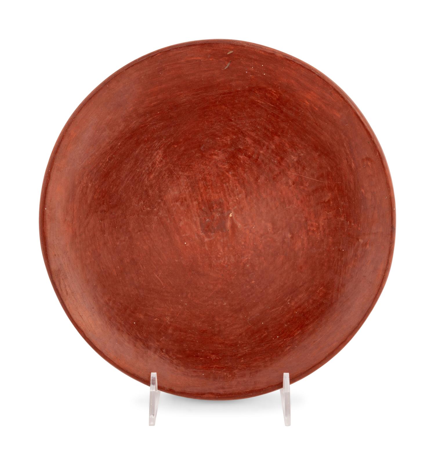 Santa Clara and San Ildefonso Black and Redware Plates