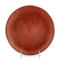 Santa Clara and San Ildefonso Black and Redware Plates