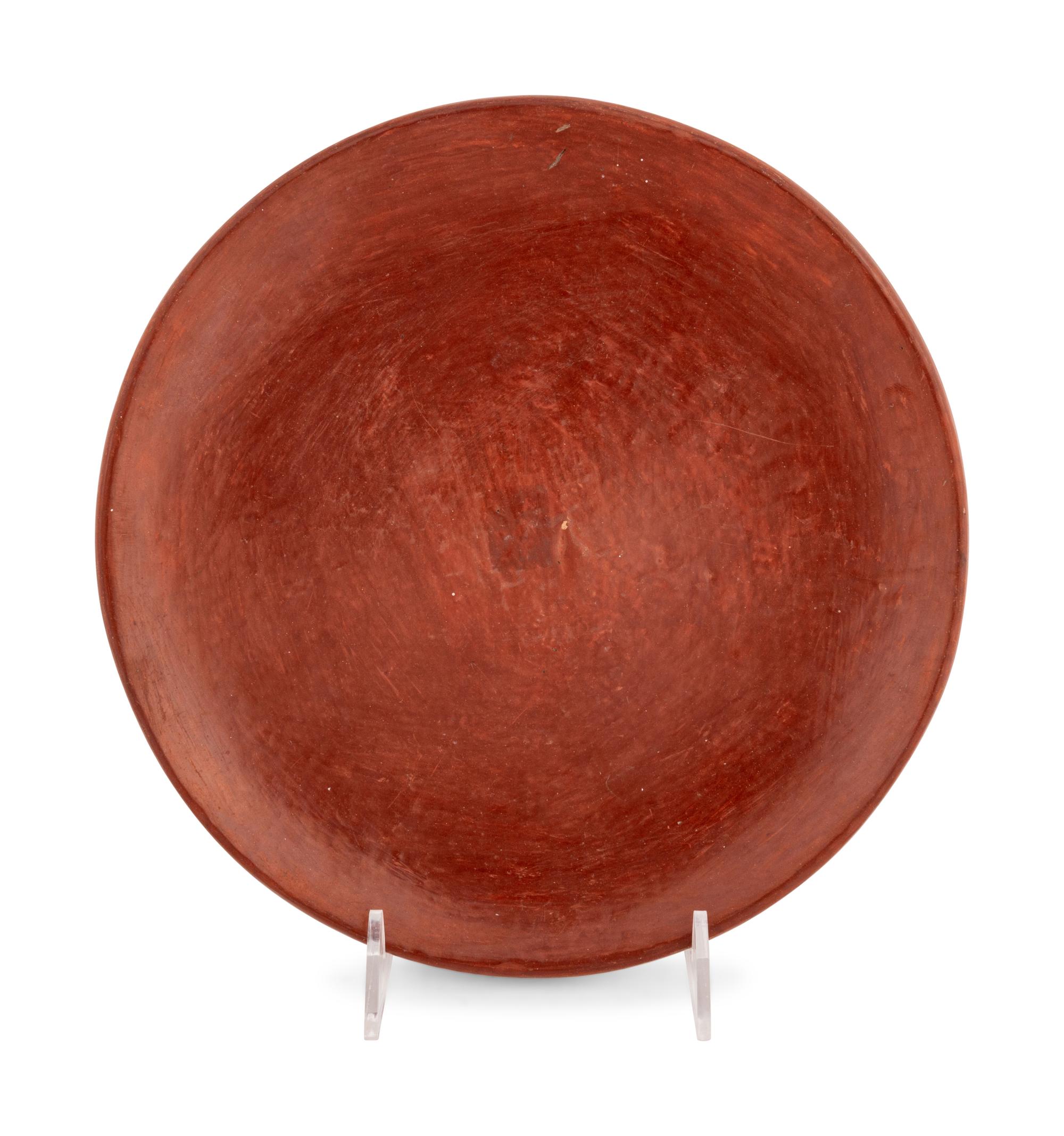 Santa Clara and San Ildefonso Black and Redware Plates
