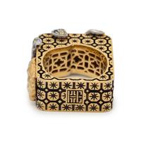 DICKSON YEWN, DIAMOND AND GEMSTONE 'FLORAL BROCADE' RING