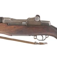 **World War II 1943 Springfield M1 Garand Rifle with Original Barrel, Uncut Operating Rod, Locking Bar Sights