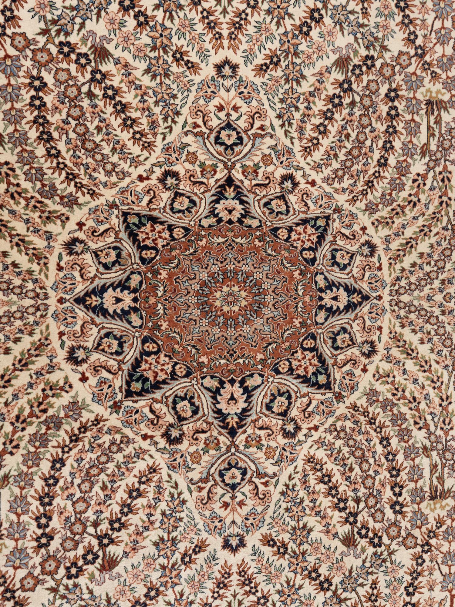 A Qom Wool Rug