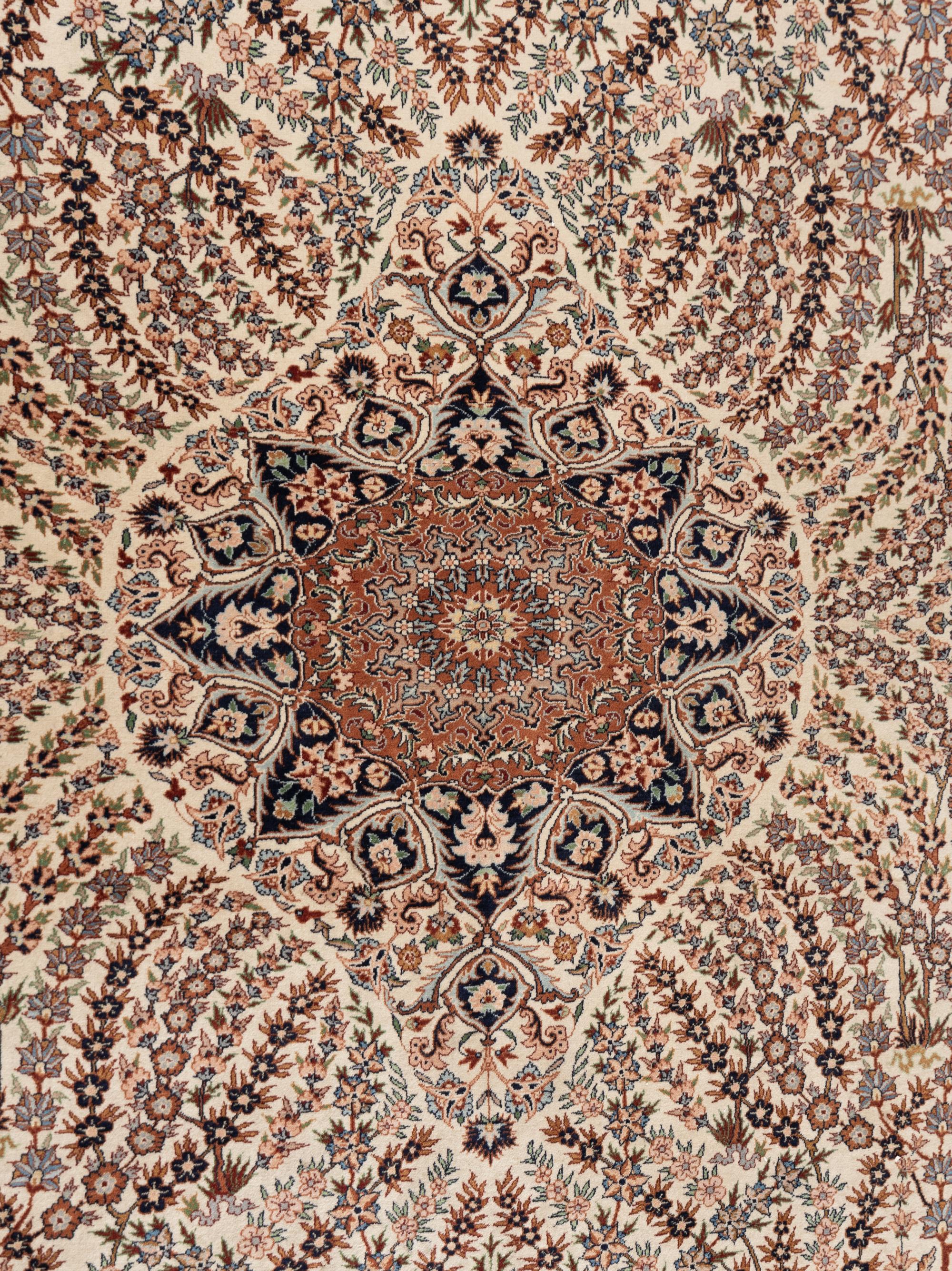 A Qom Wool Rug