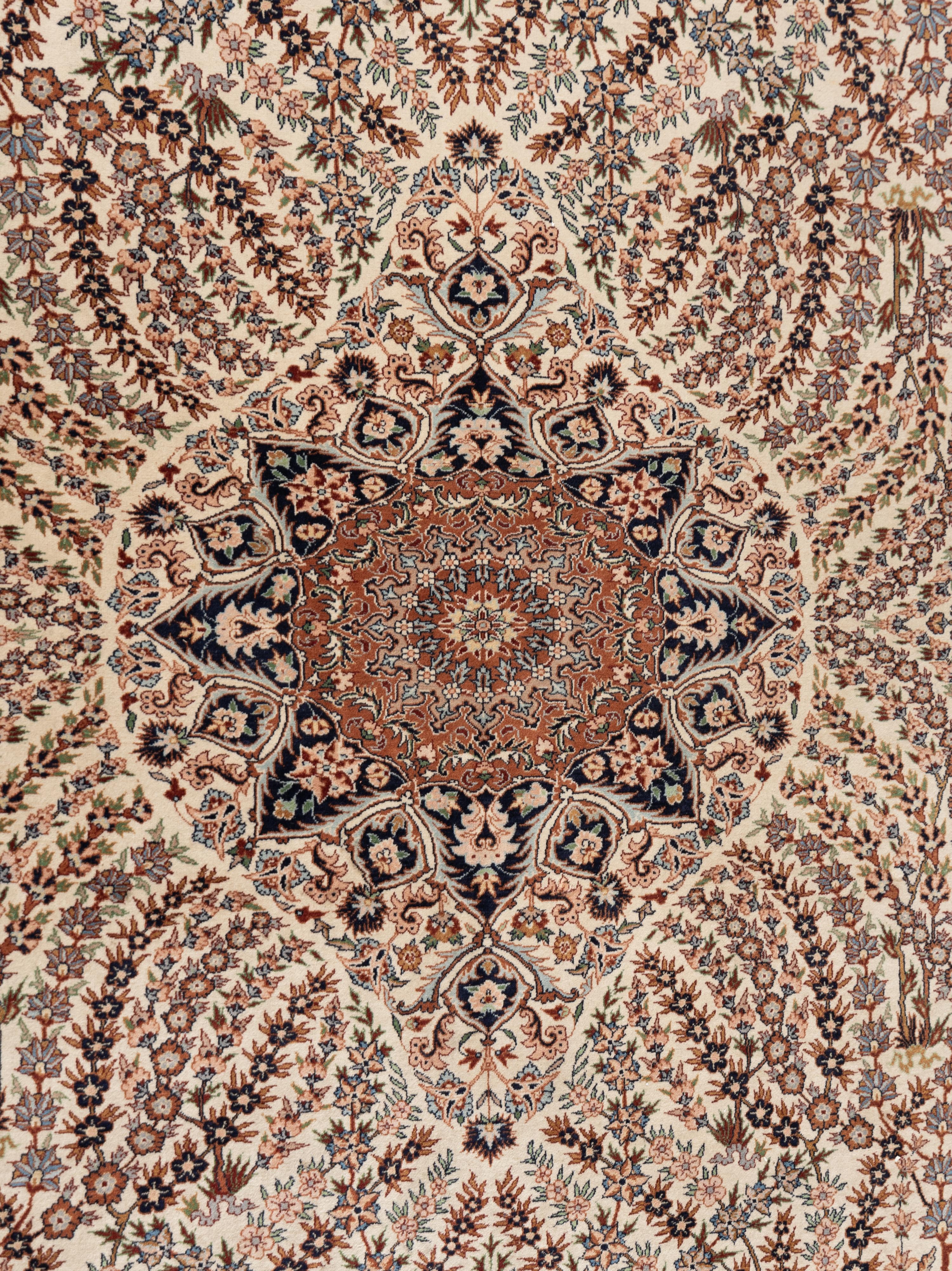 A Qom Wool Rug