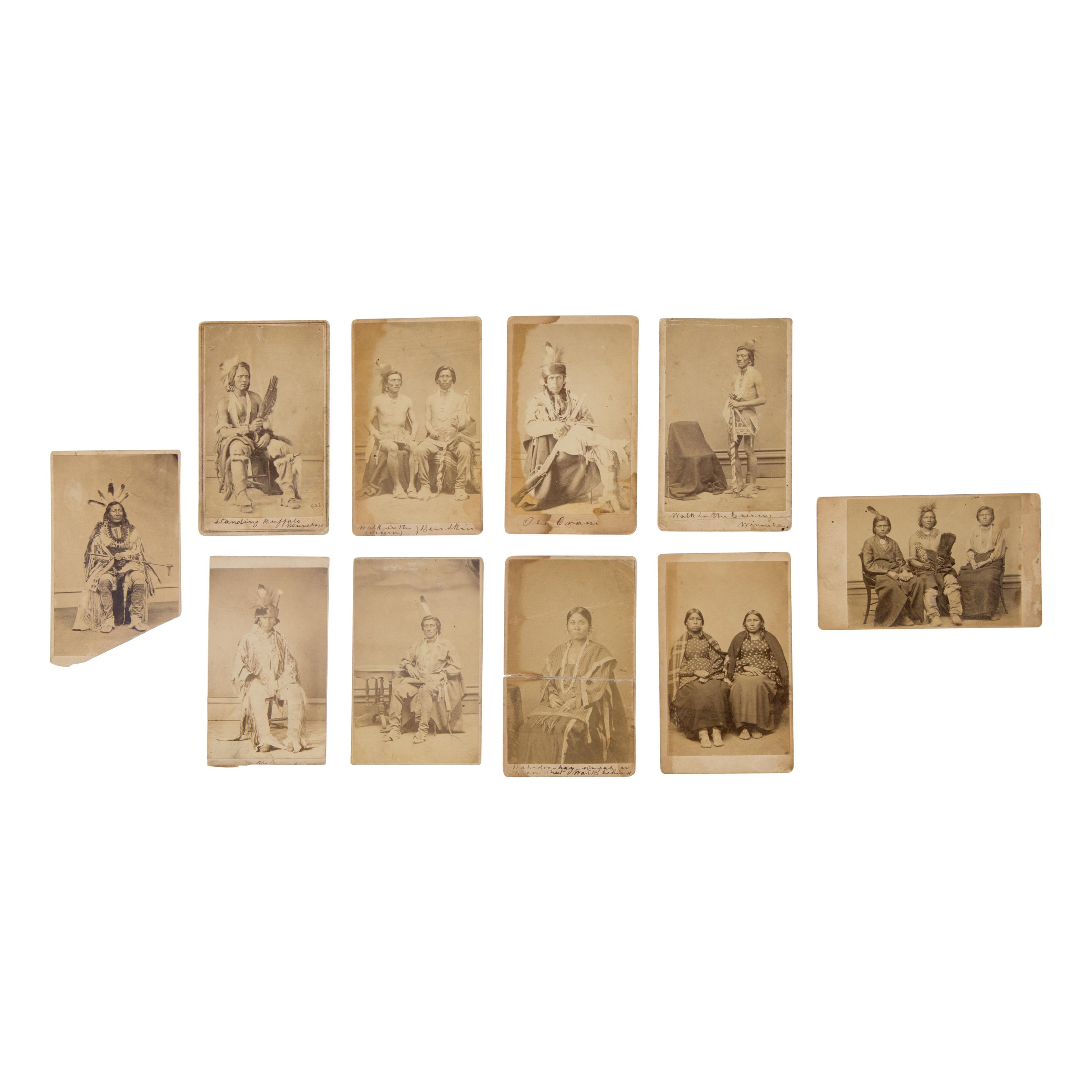 Byron H. Gurnsey (American, 1833-1880) — Native American Portraits, Including Identified Winnebago