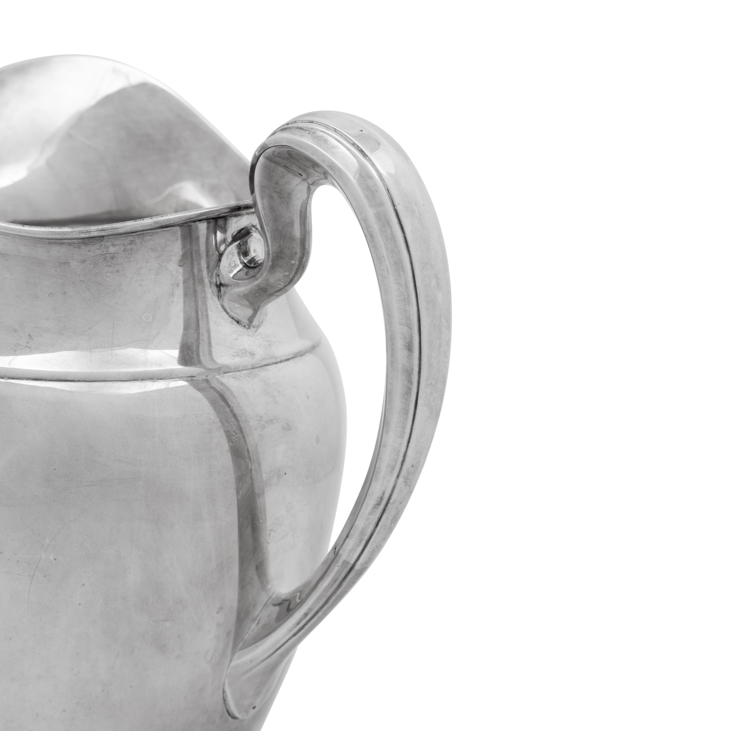 An American Silver Water Pitcher