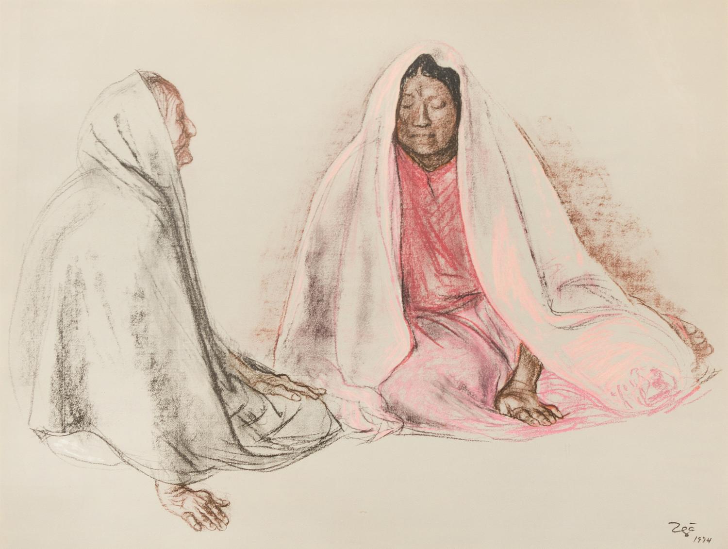Francisco Zuniga 18 x 25 inches — (Mexican, 1912-1998)