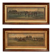 A Set of Sixteen English Hand-Colored Sporting Engravings
