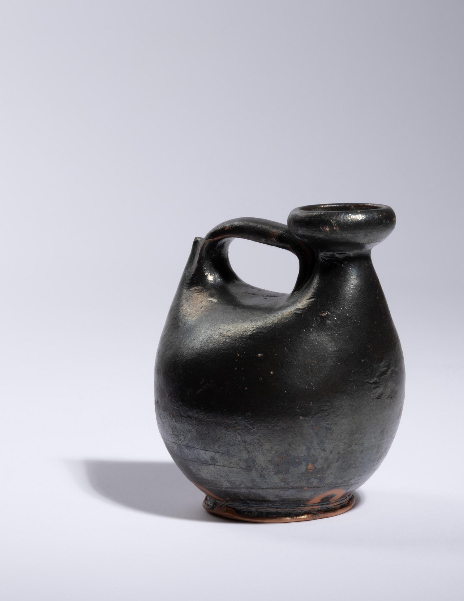 Two South Italian Black-Glazed Vessels