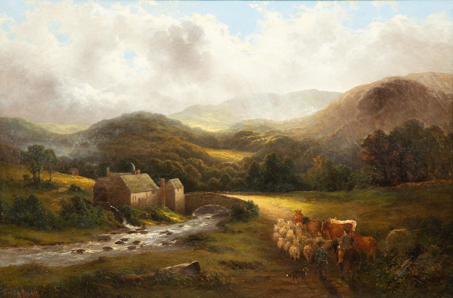 Landscape with Cottage and Shepherd, 1882
