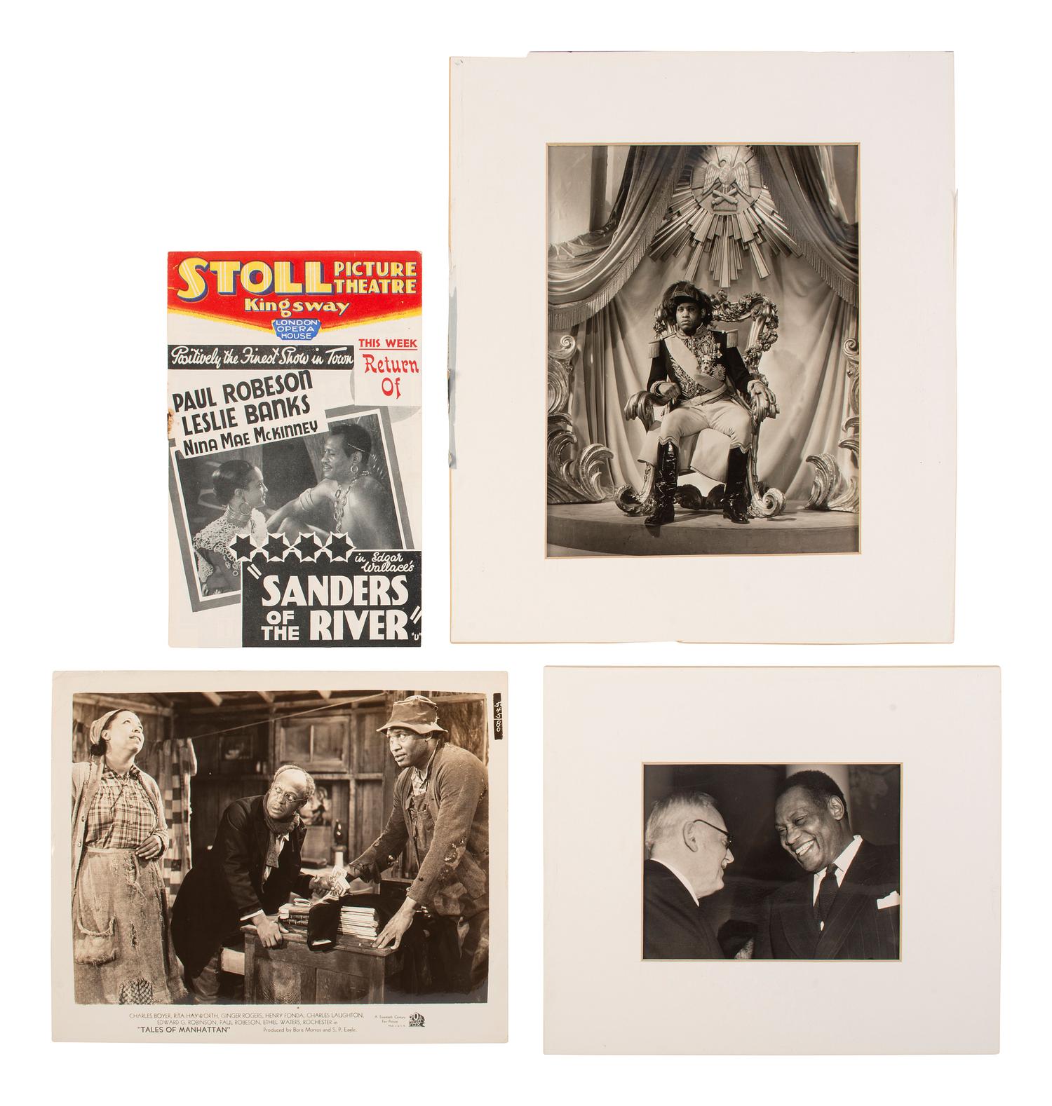 [ROBESON, PAUL (1898-1976)]. A group of 14 items mostly related to Robeson's career as a performer.