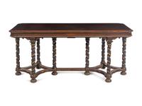 An Italian Parcel Gilt Carved Walnut Console Table