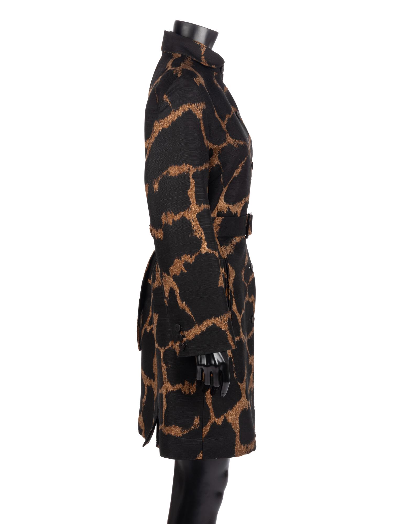 Chado Ralph Rucci Giraffe Print Jacket, 1990-2000s