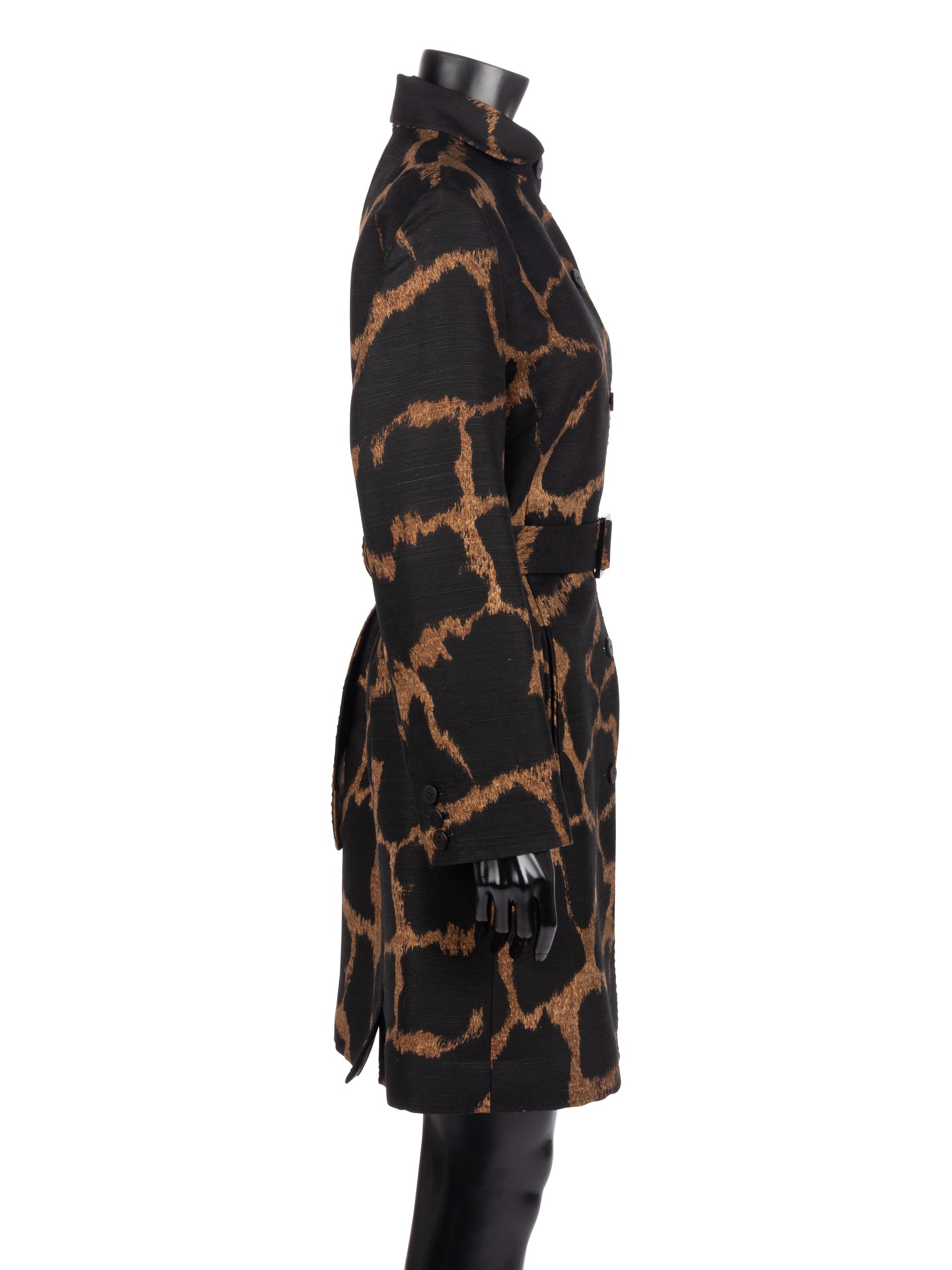 Chado Ralph Rucci Giraffe Print Jacket, 1990-2000s