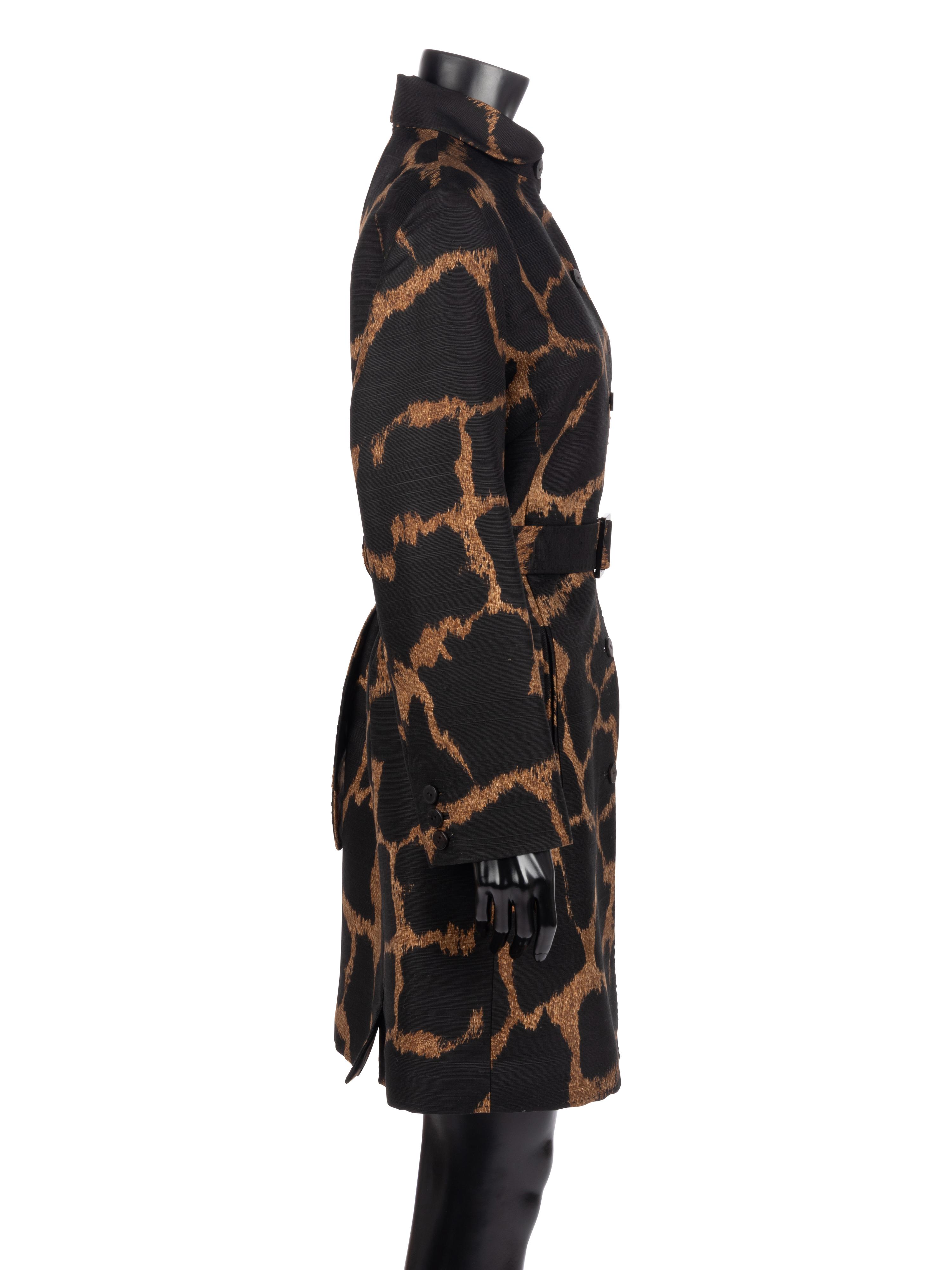 Chado Ralph Rucci Giraffe Print Jacket, 1990-2000s