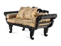 An Anglo-Colonial Ebony Settee