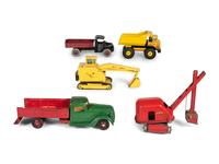 Five American Toy Construction Vehicles