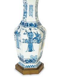 A Chinese Export Porcelain Vase Mounted as a Lamp