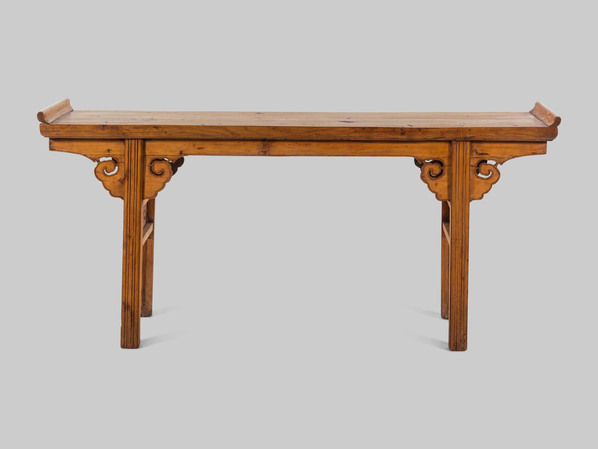 A Chinese Softwood Altar Table, Qiaotou'an
