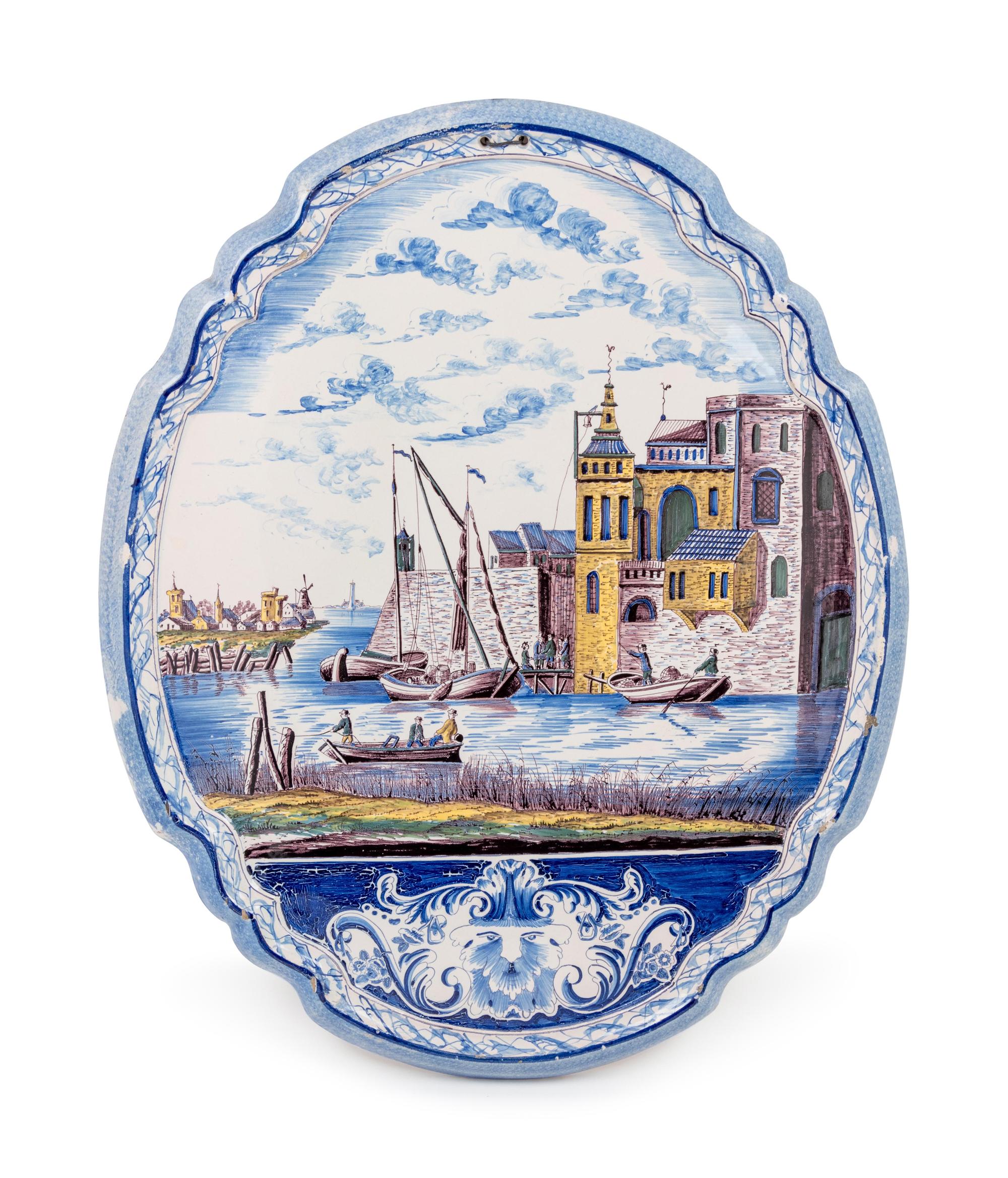 A Dutch Faïence Wall Plaque