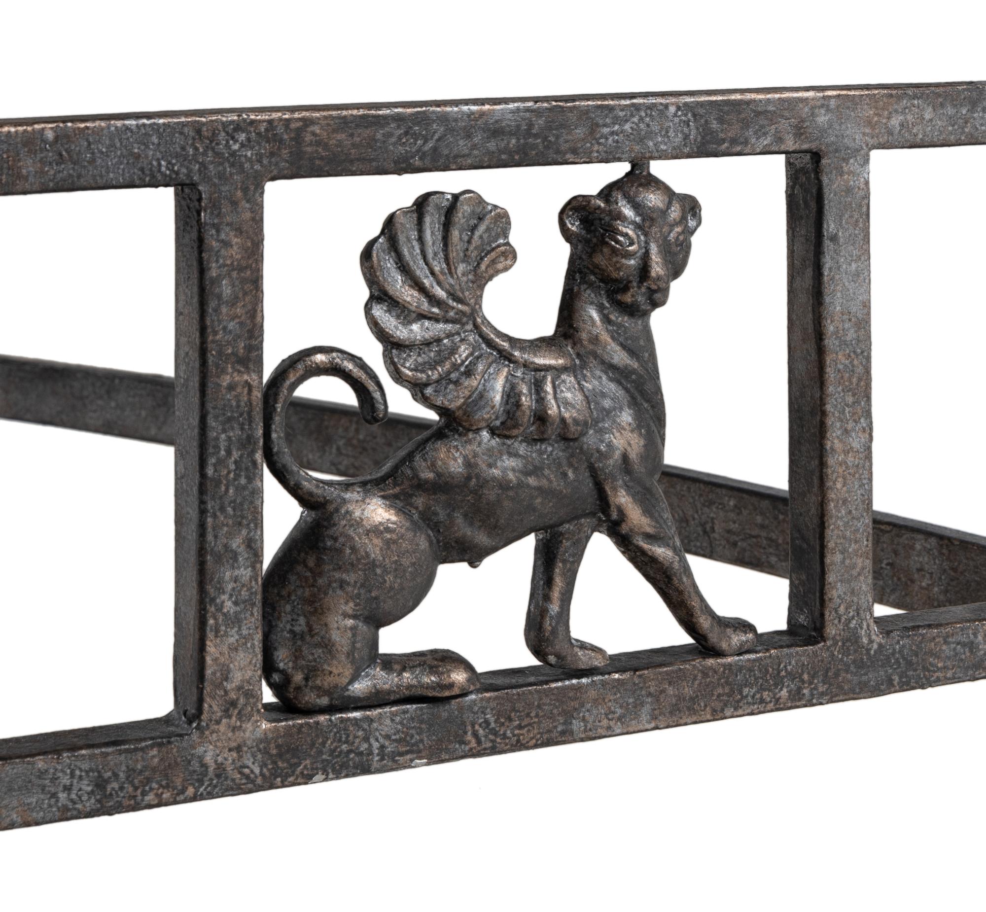 A Contemporary Patinated Metal Bench