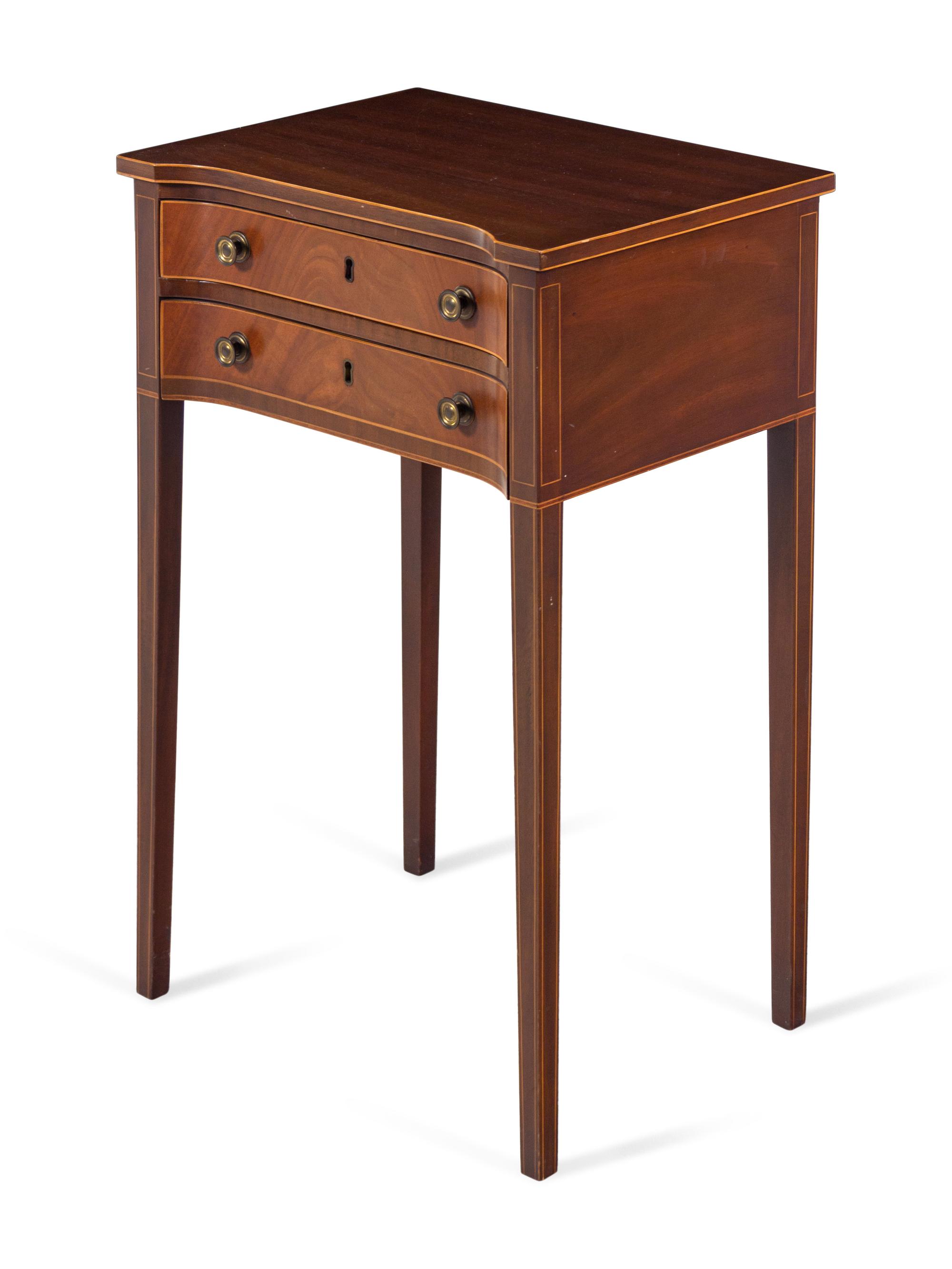 A Kittinger Federal Style Mahogany Side Table