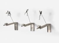 Christian Boltanski (French, 1944-2021), Les Bougies (Shadows from the Lesson of Darkness, Set B) Set of Three