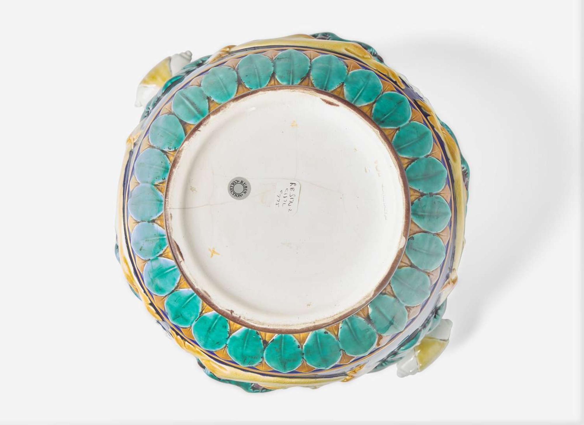A Wedgwood Majolica Jardiniere, UK, 1872