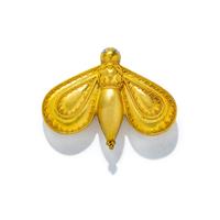 MAIJA NEIMIANIS, YELLOW GOLD AND DIAMOND BEE PENDANT BROOCH