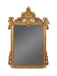 A Louis XVI Style Giltwood Mirror — 19TH CENTURY