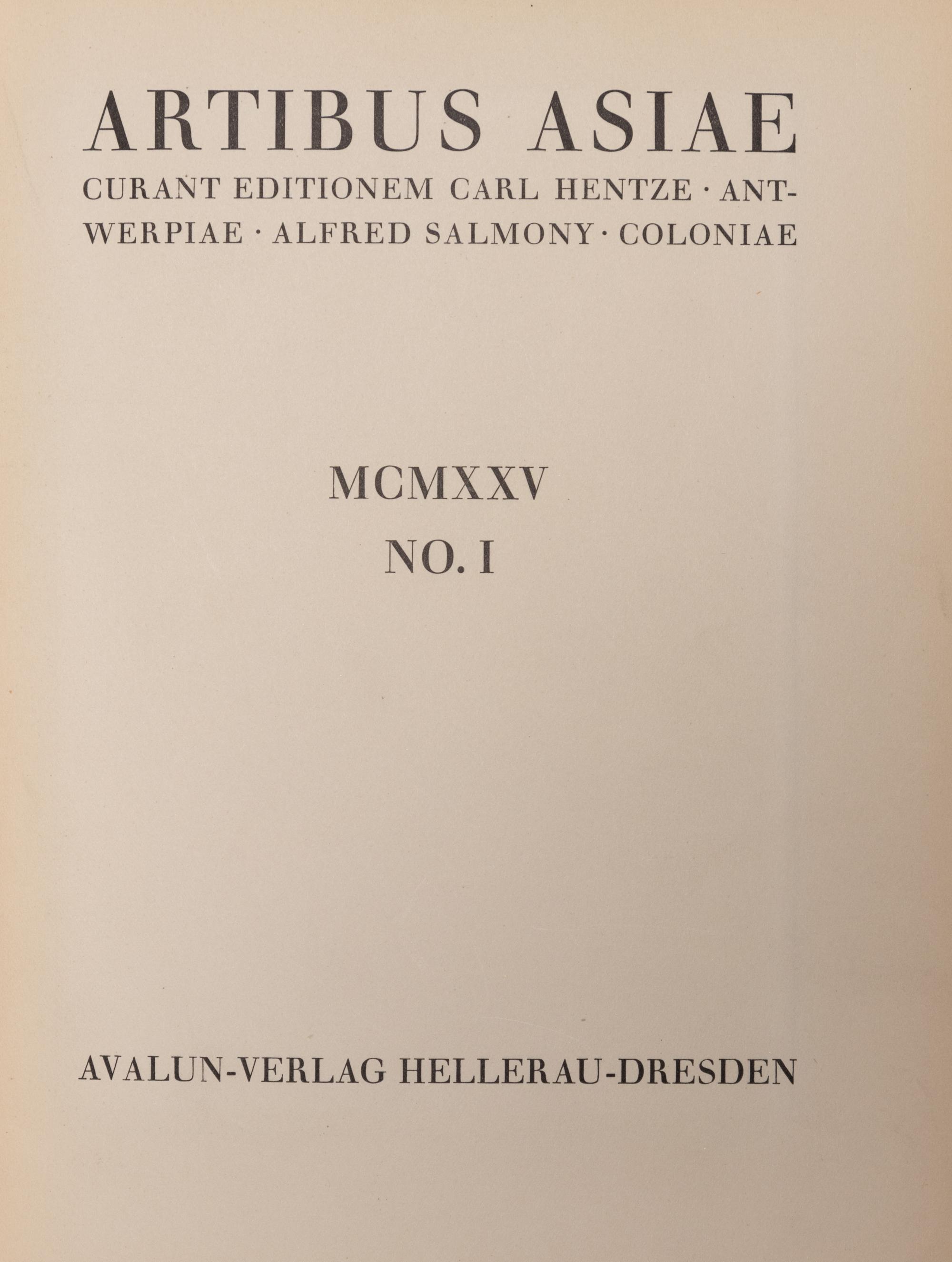 [SCHOLARLY PERIODICALS] Artibus Asiae