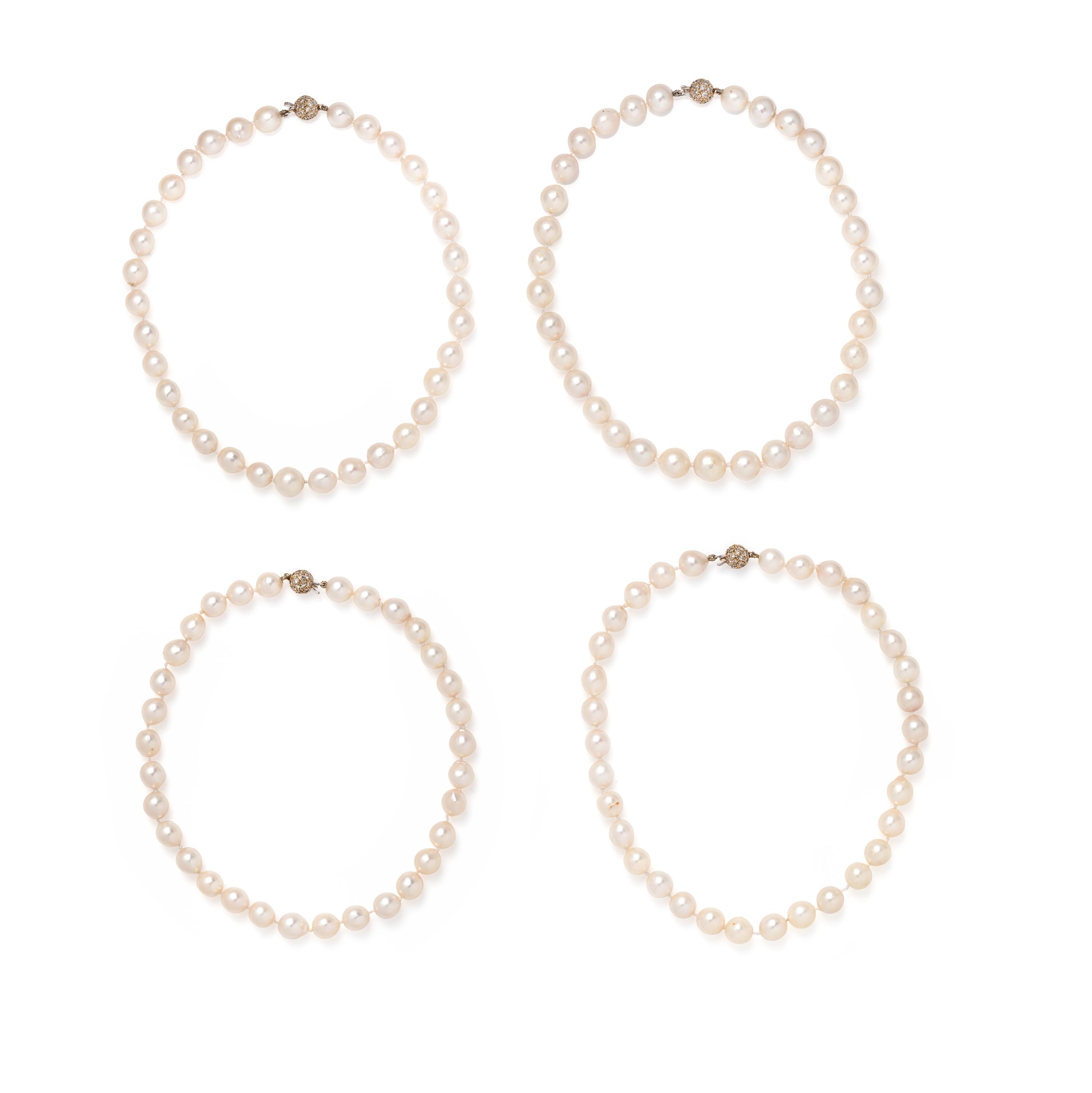 CONVERTIBLE CULTURED PEARL AND DIAMOND NECKLACE