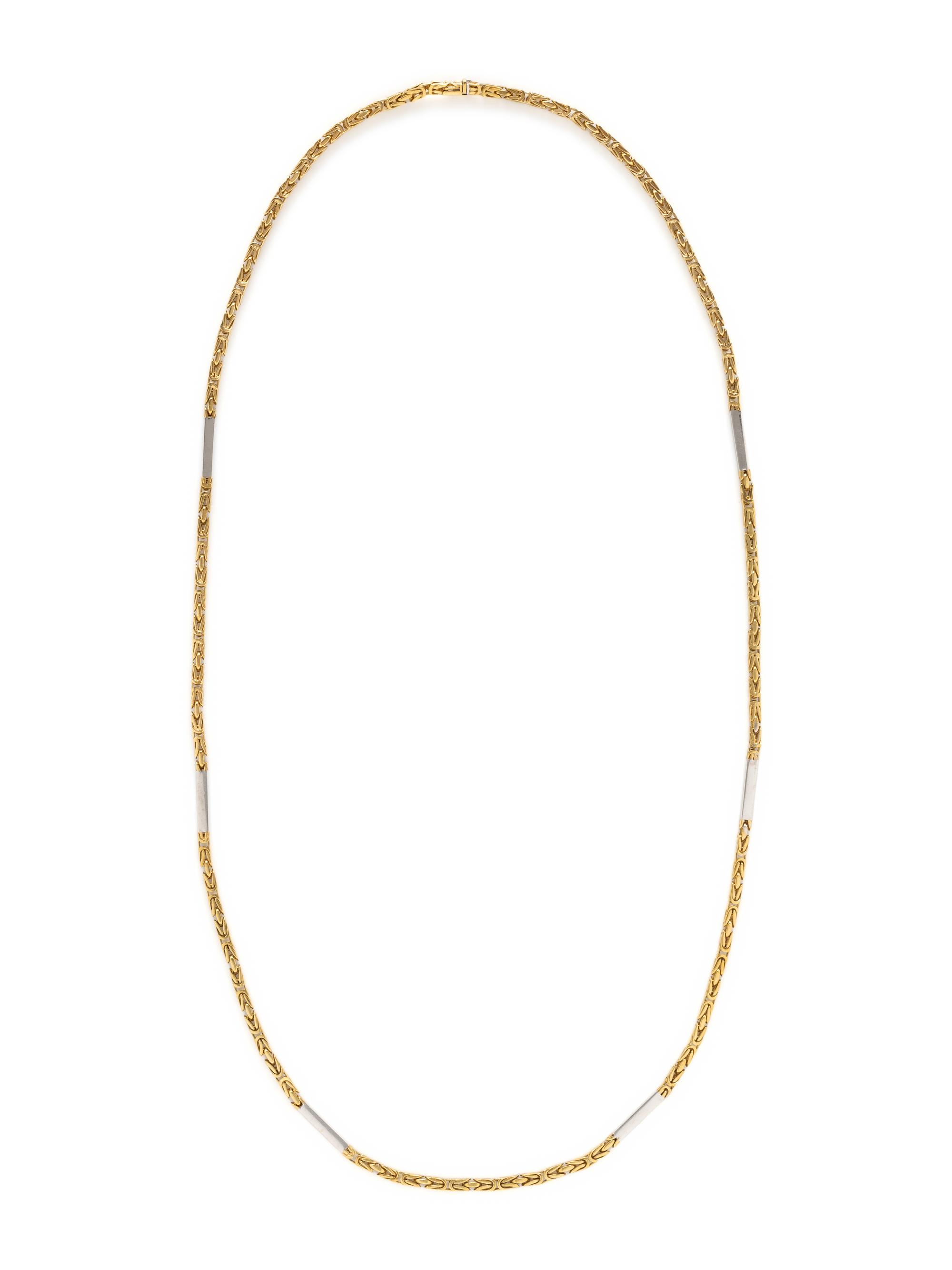 NICOLIS COLA, BICOLOR GOLD NECKLACE