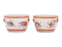 A Pair of Chinese Famille Rose Porcelain Bowls
