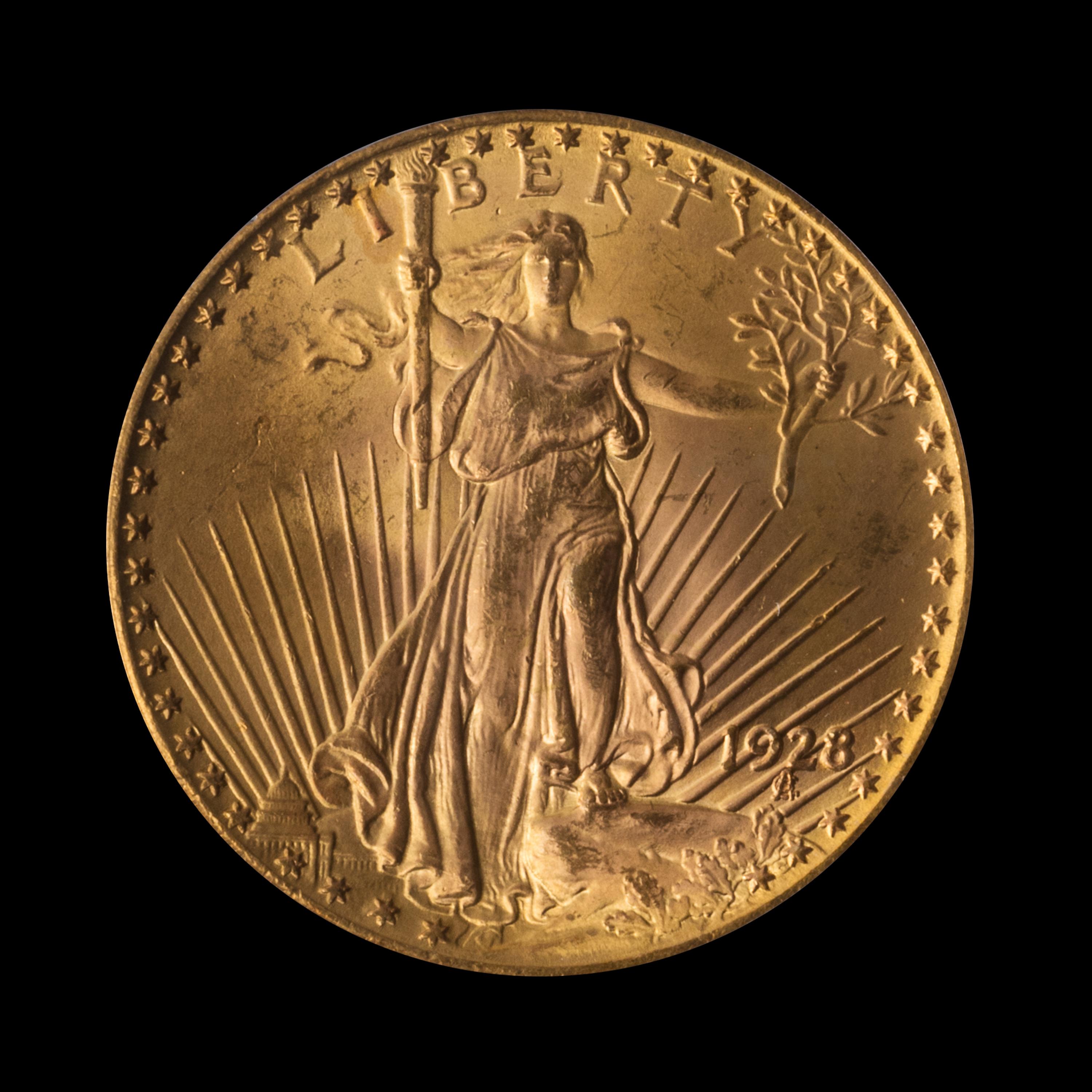 A United States 1928 St. Gaudens $20 Gold Coin