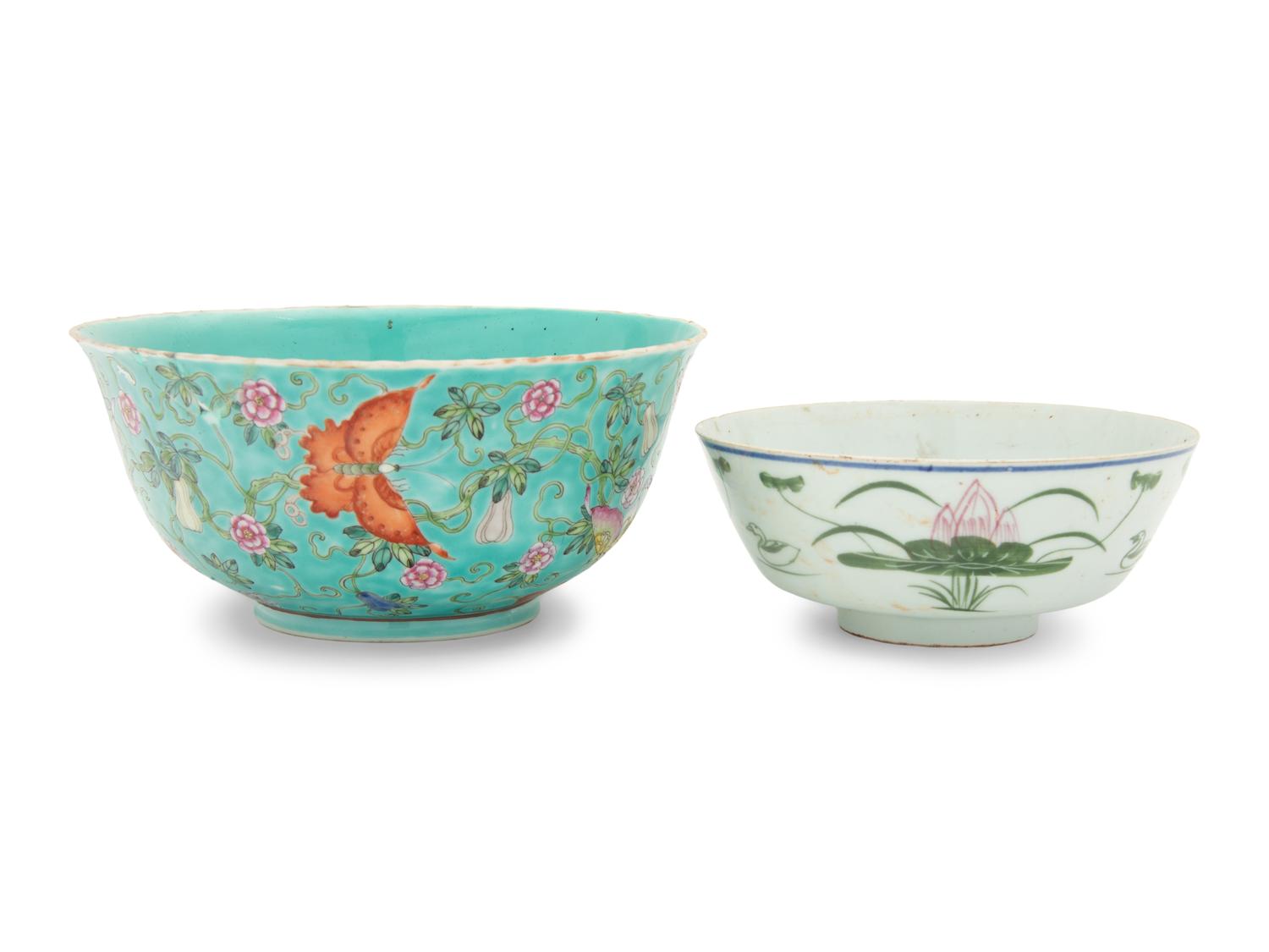 Two Chinese Porcelain Bowls