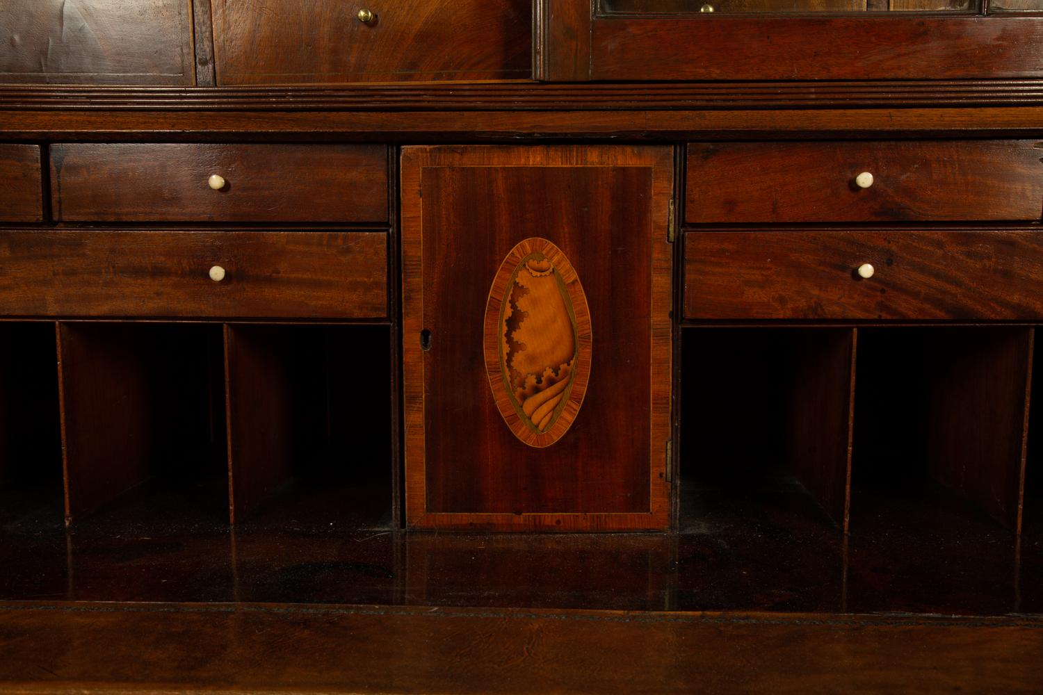 A George III Mahogany Secretary Cabinet — 18TH CENTURY