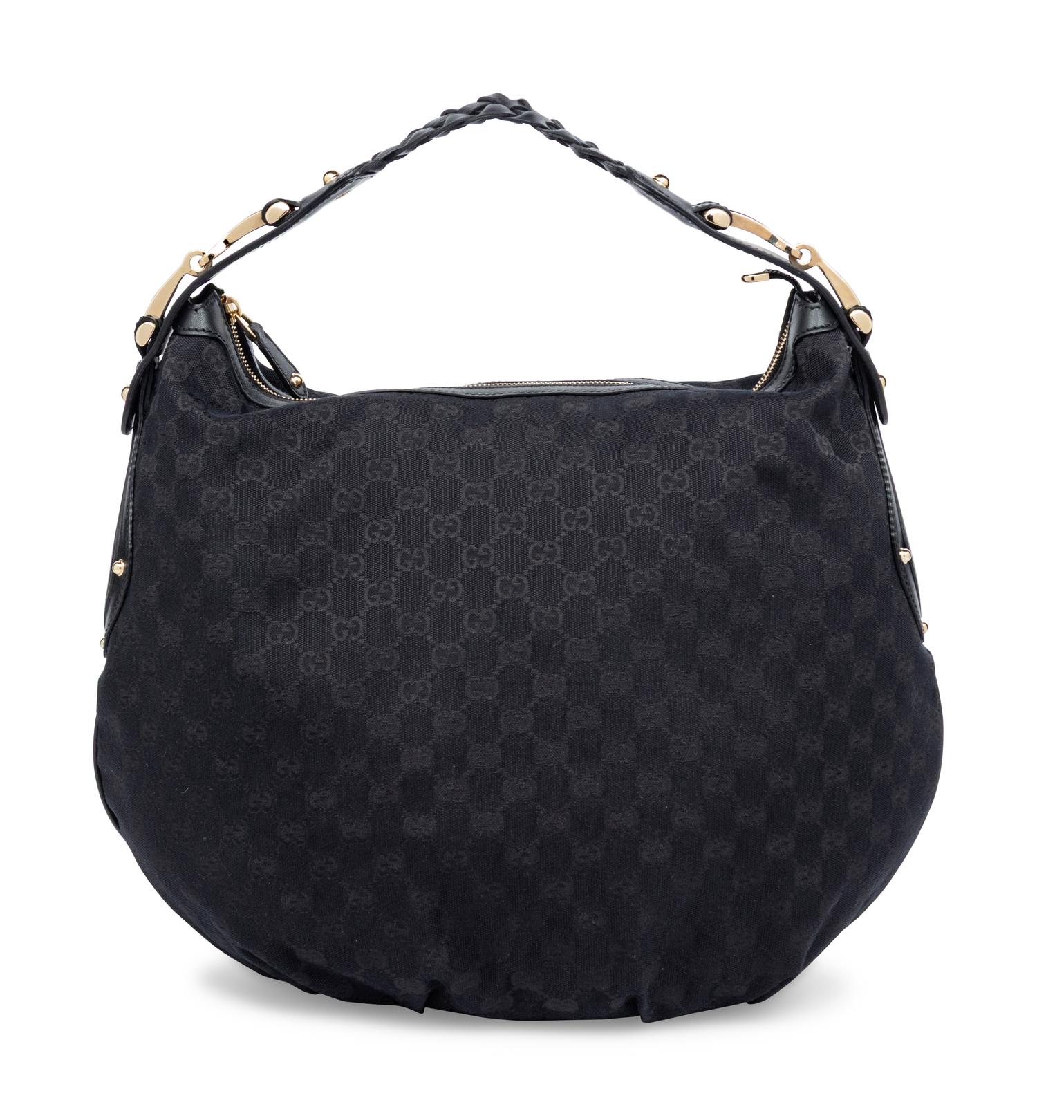 Gucci, Canvas Monogram Hobo Bag