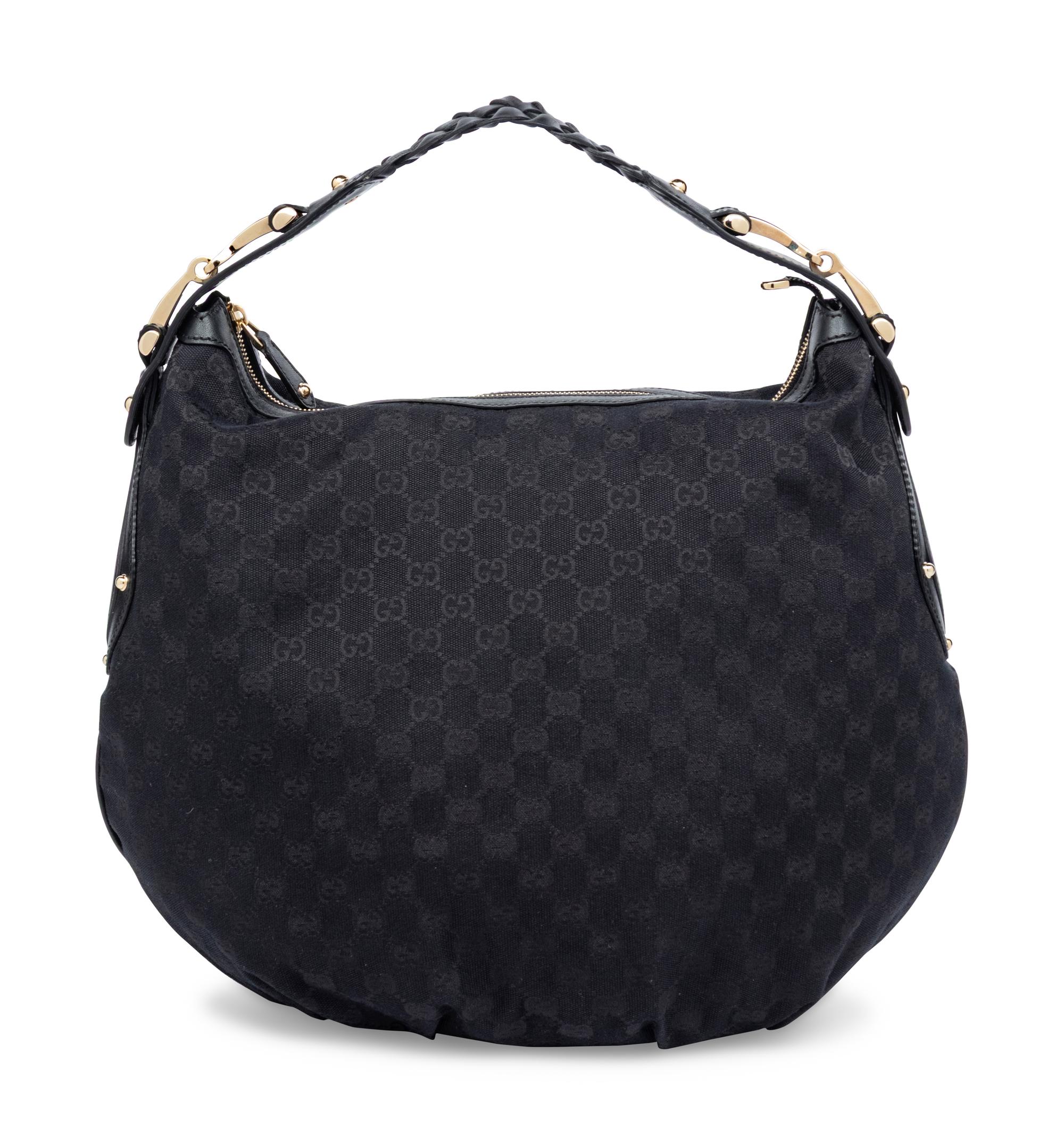 Gucci, Canvas Monogram Hobo Bag