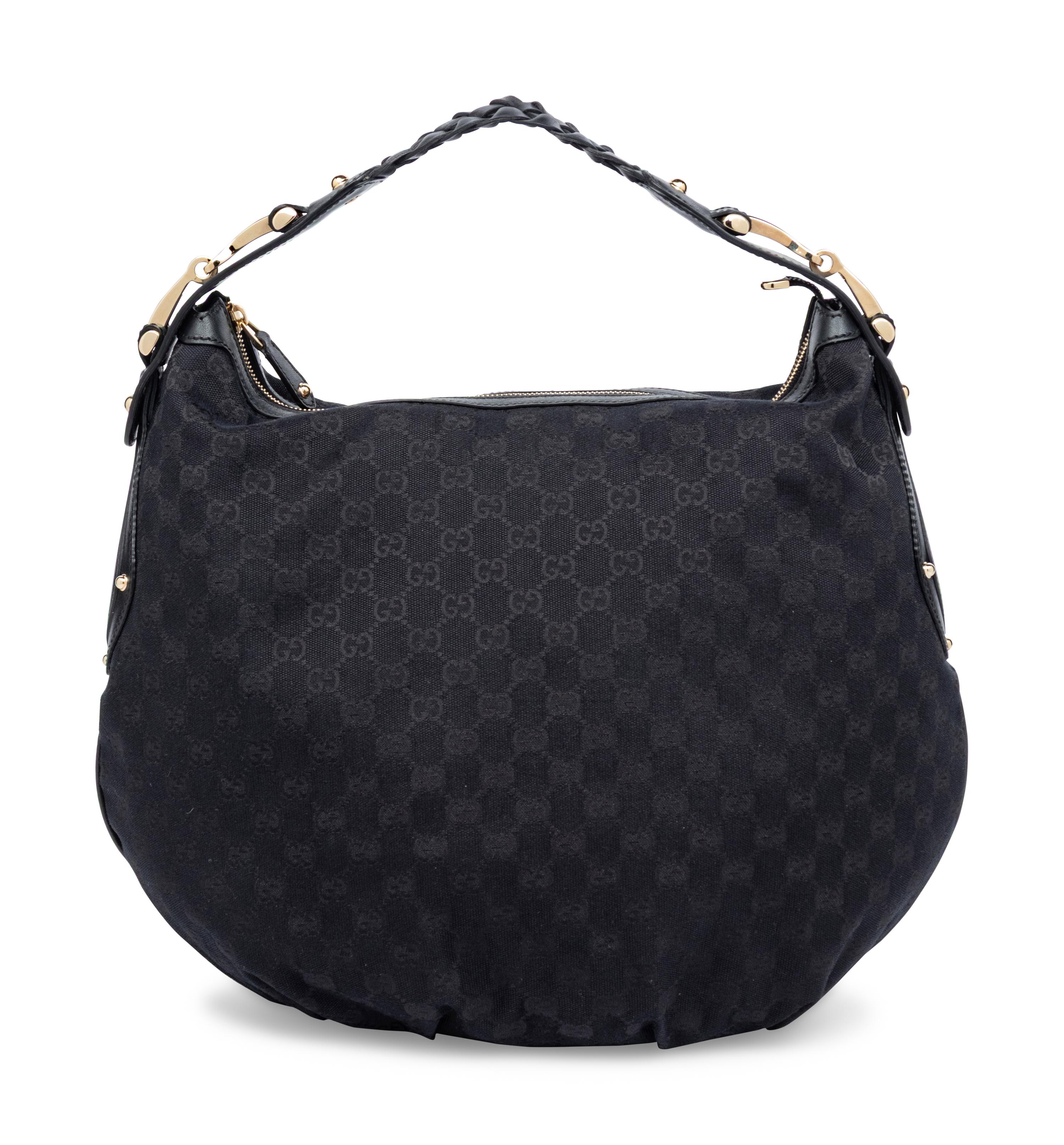 Gucci, Canvas Monogram Hobo Bag
