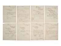 [CIVIL WAR] -- WELLES, Gideon (1802-1878). Small archive containing telegrams signed by Secretary of the Navy Gideon Welles in May 1865, and other correspondence.