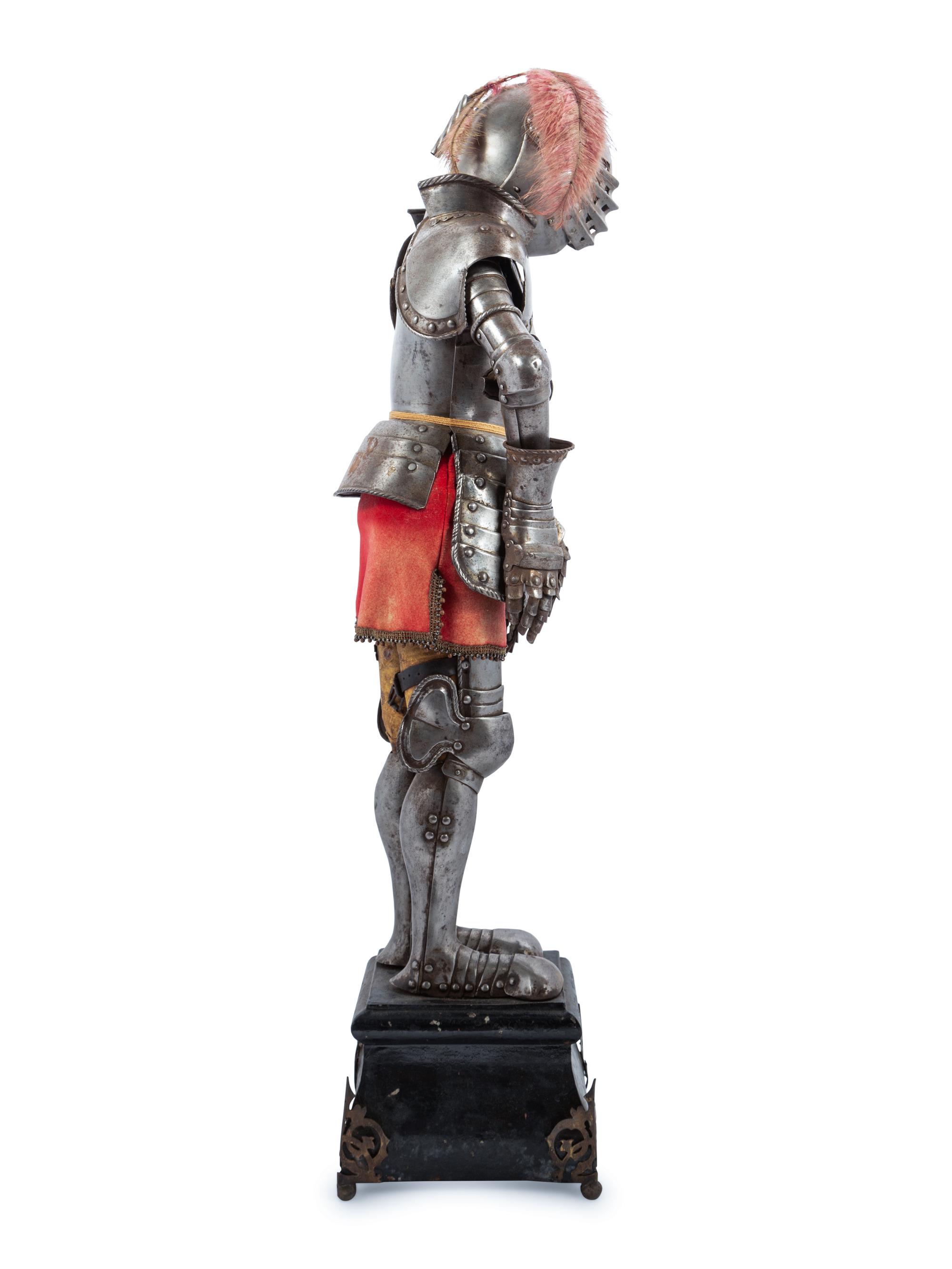 A Victorian Miniature Suit of Armor